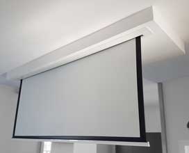 build a False ceiling for a video projection screen