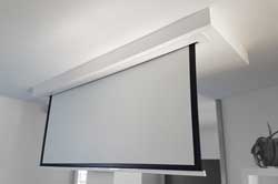 False-ceiling-for-video-projection-screen